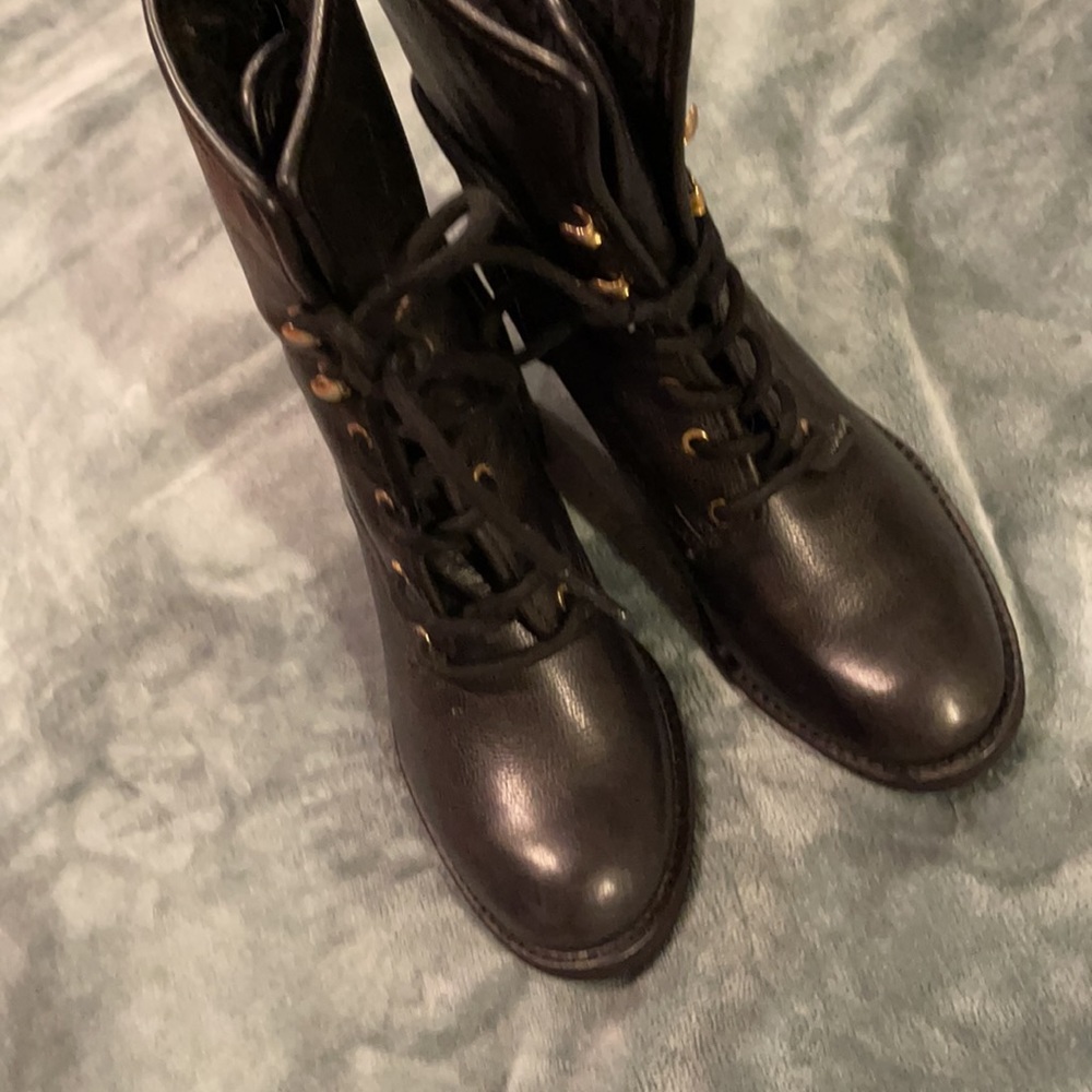 hunter healed combat boots nwot 7.5 - Picture 4 of 7